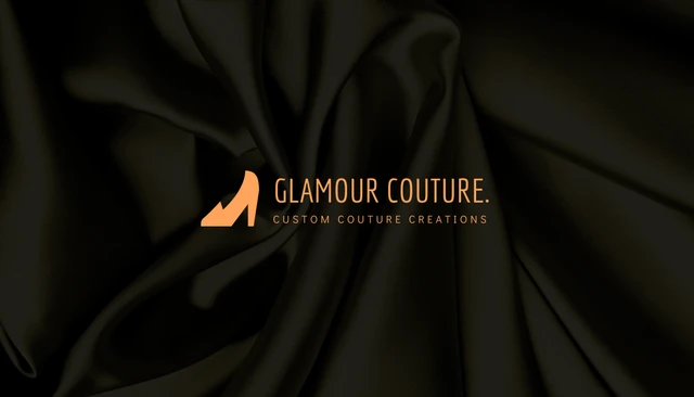 Black Modern Texture Fashion Business Card - Seite 1