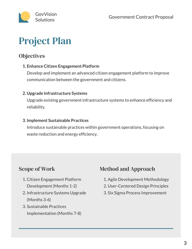 Government Contract Proposal - Page 3