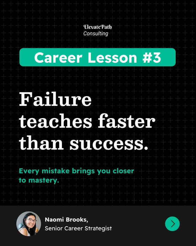 Career Lessons LinkedIn Carousel Social Media Template - Page 4