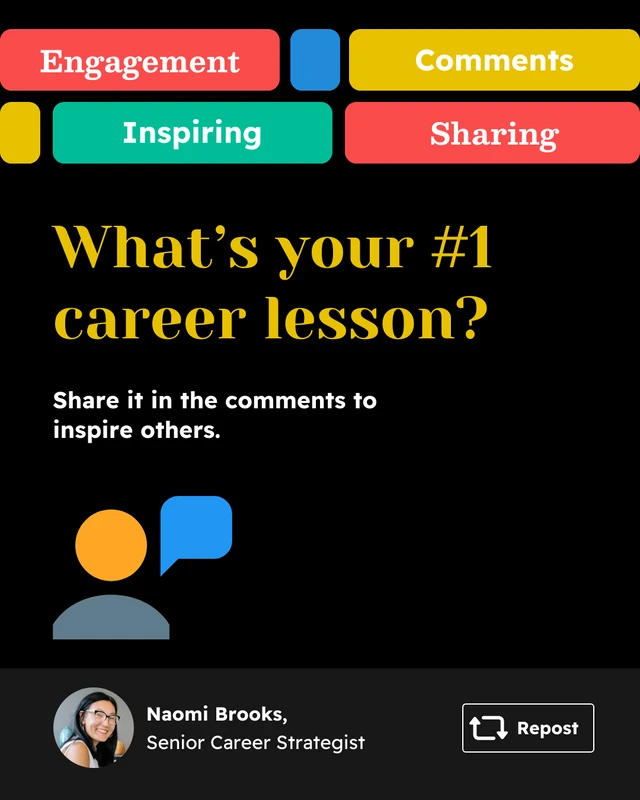 Career Lessons LinkedIn Carousel Social Media Template - Page 5