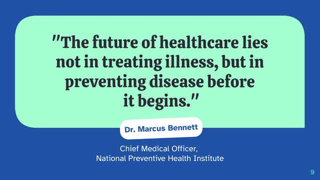 Health Innovation Strategy Presentation Template - page 9