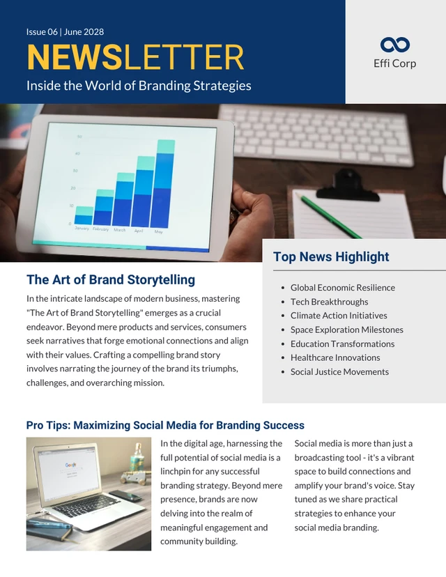 Branding Strategies Newsletter Template