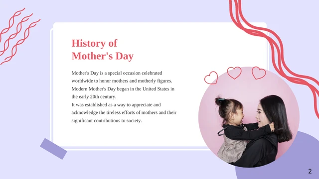 Purple and Red Cute Simple Mother Presentation - Pagina 2
