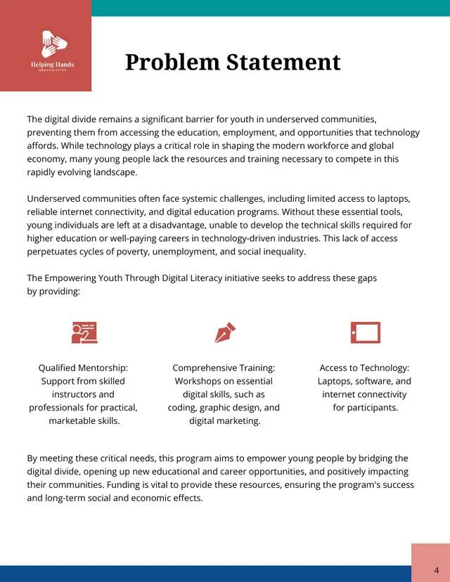 Nonprofit Program Grant Proposal - صفحة 4