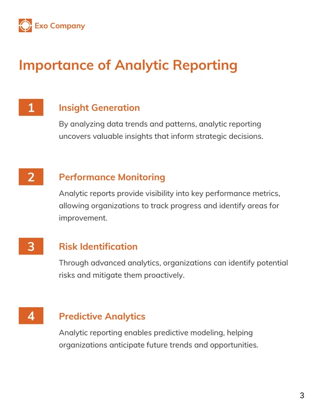 Data-Driven Decision Making: Analytic Reporting Report - Page 3