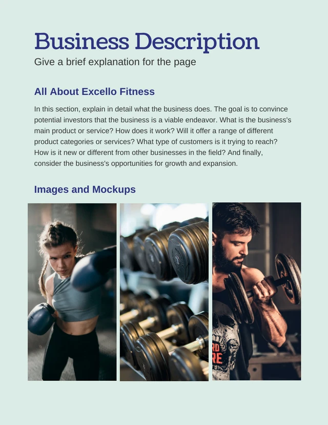 Blue And Green Simple Bold Modern Fitness Succession Plan - page 3