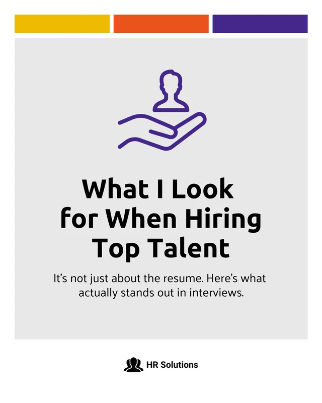 Hiring Manager Insights LinkedIn Carousel Post - Page 1