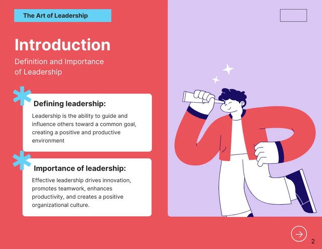 Modern Minimalist Illustrate Leadership Presentation - Seite 2