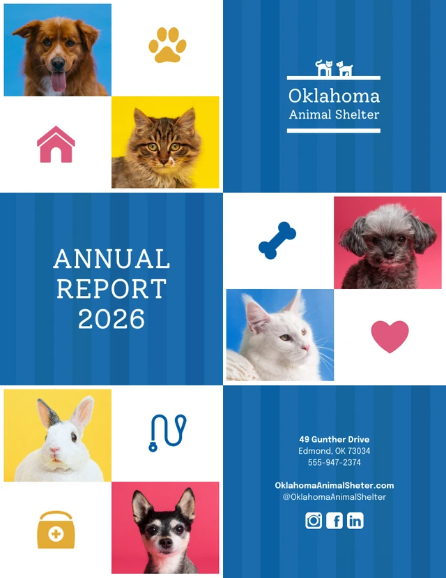 Nonprofit Annual Report Template - Page 1