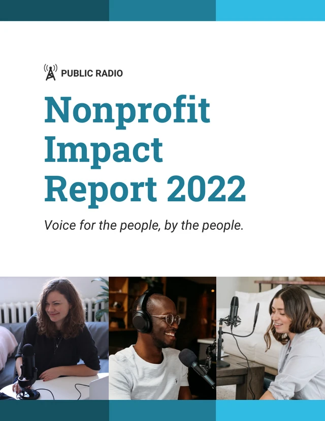 Company Nonprofit Impact Report - Page 1