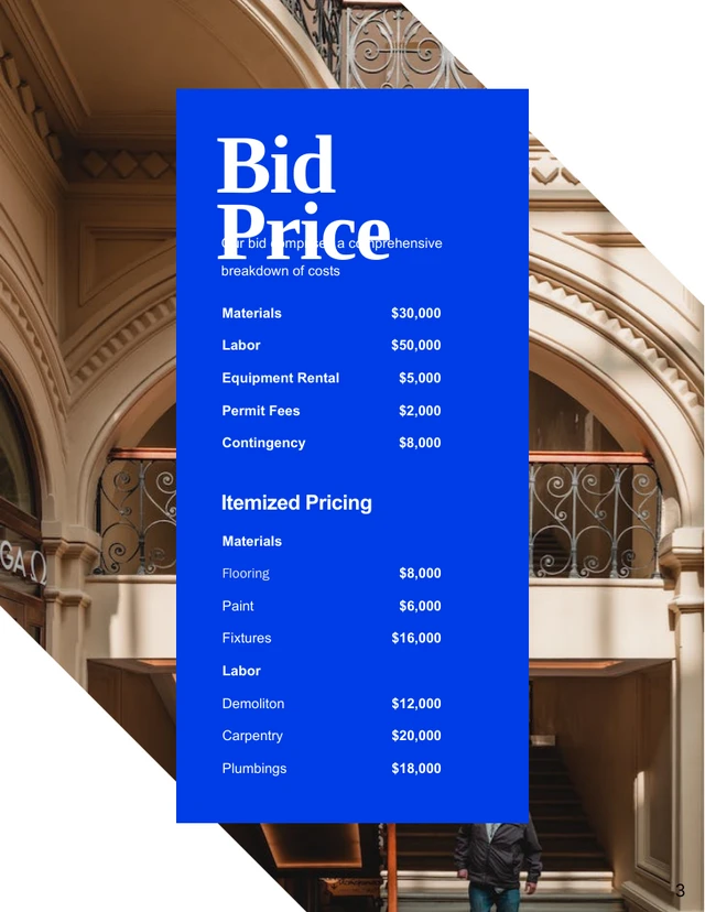 Bid Price Proposals - Page 3