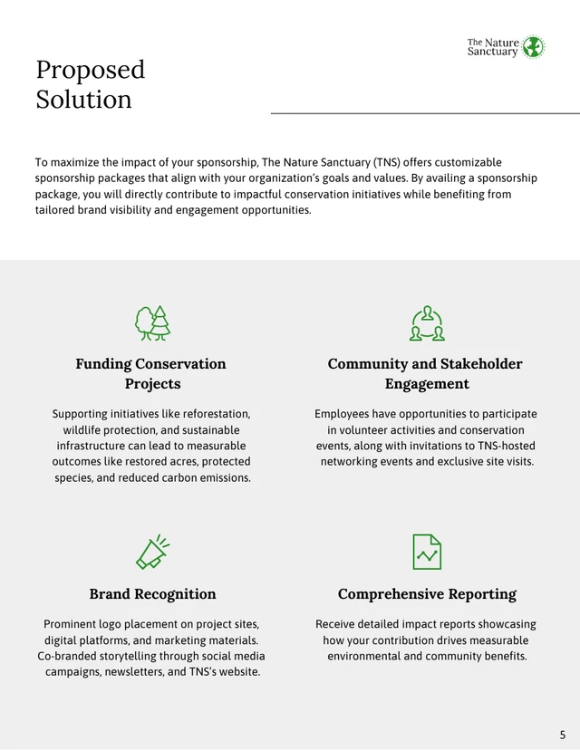 Corporate Sponsorship Proposal Template - page 5