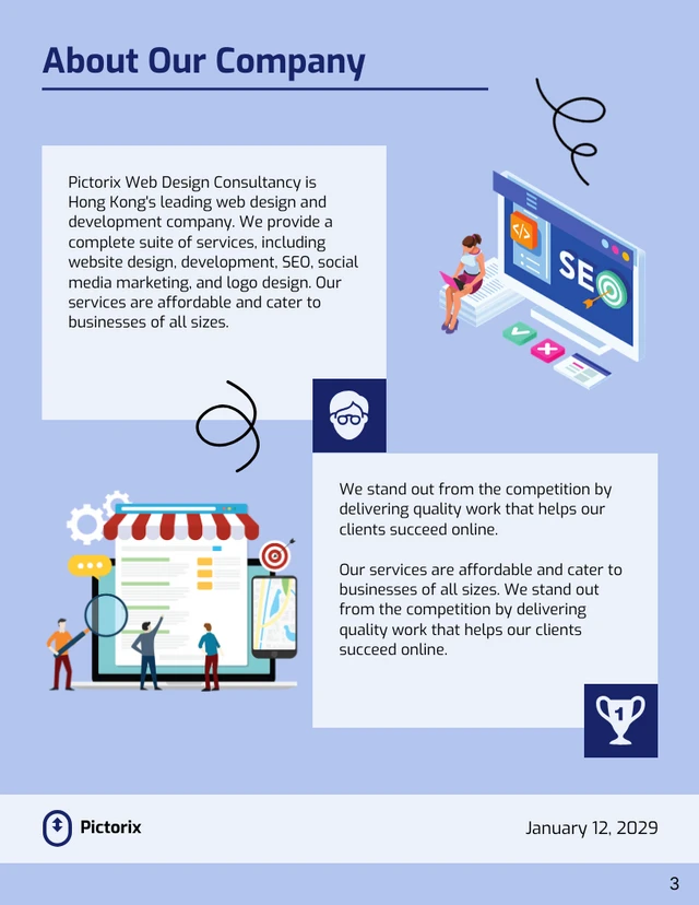 Web Design Proposal Example - Venngage