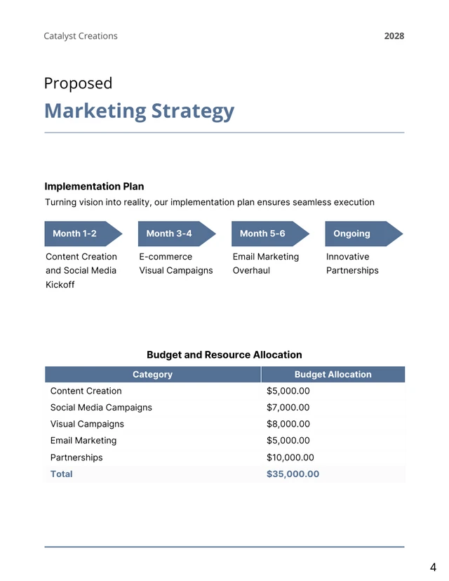 New Marketing Business Proposal - Page 4