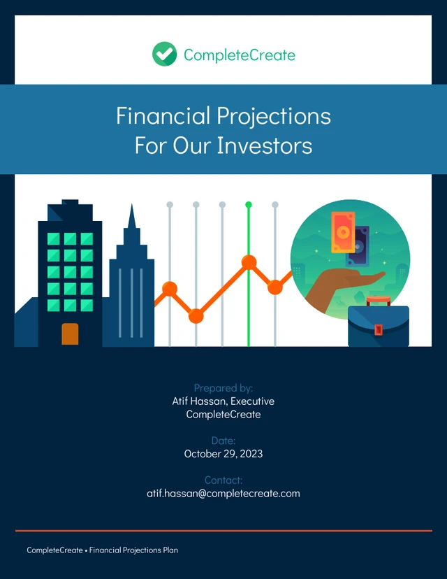 Business Plan Financial Projections Template - Pagina 1