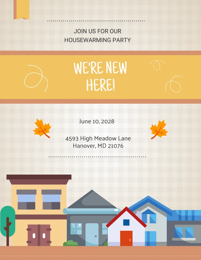 Chocolate Housewarming Invitation Party Template