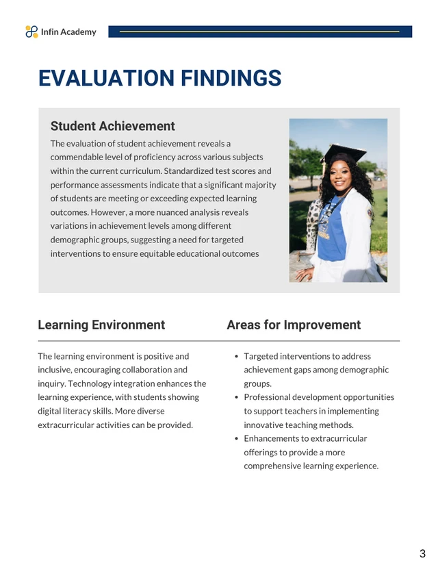 Curriculum Review Report - Page 3