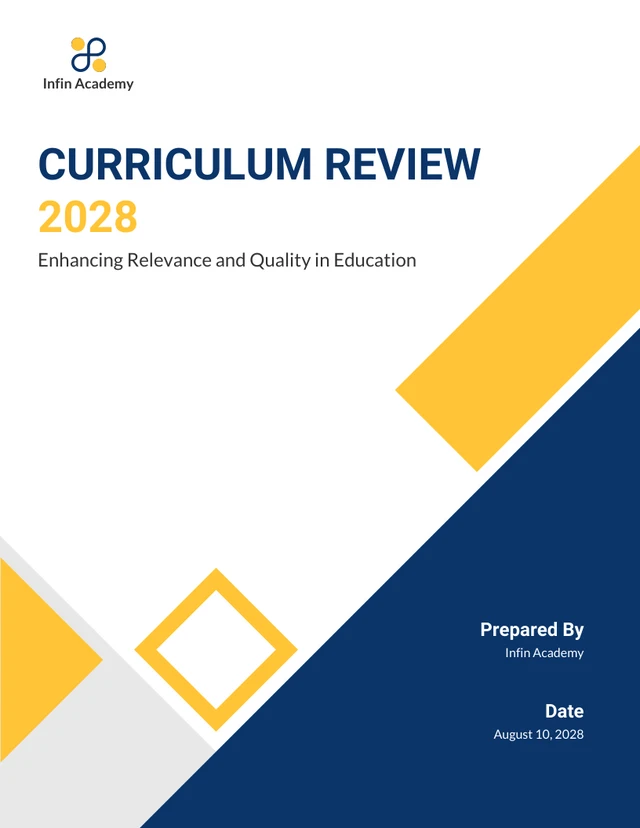 Curriculum Review Report - Page 1