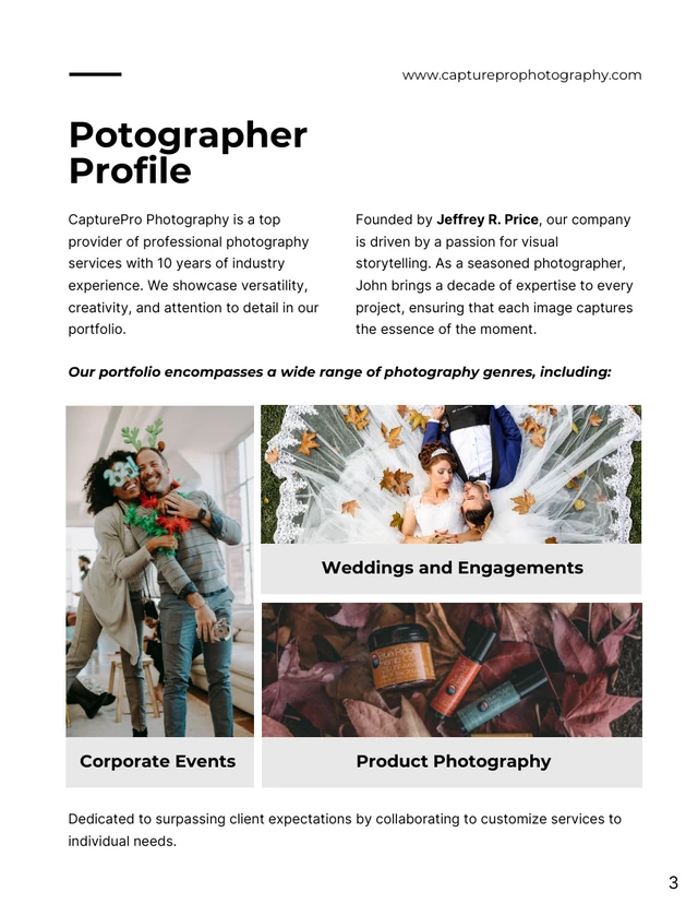 Photography Business Proposal - Página 3
