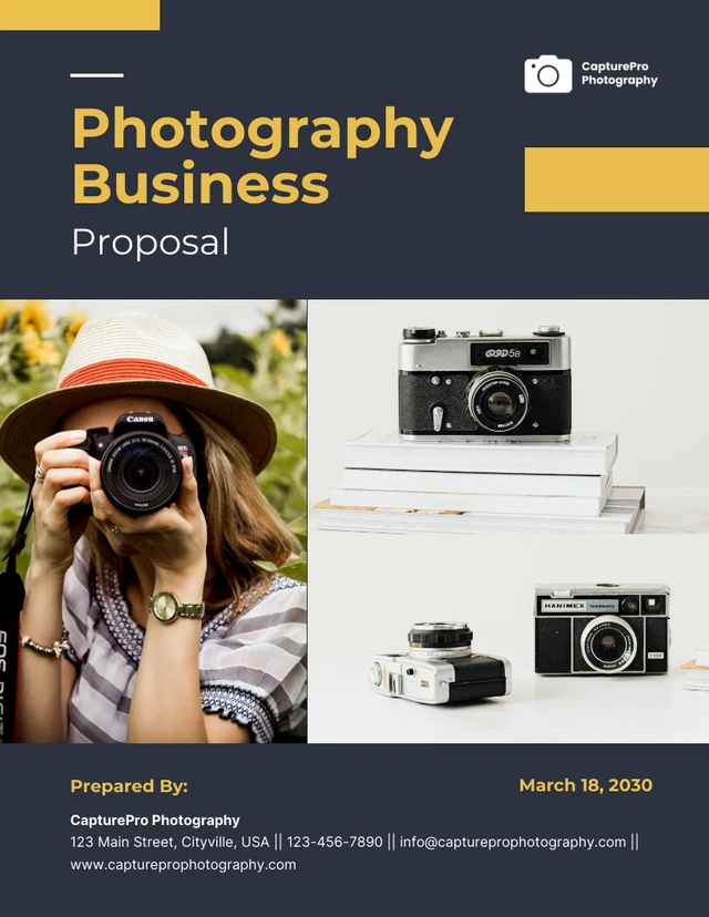 Photography Business Proposal - Page 1