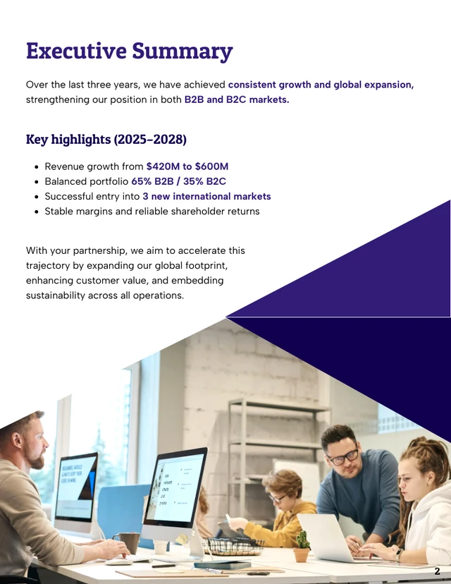 Business Growth Proposal Document Template - page 2