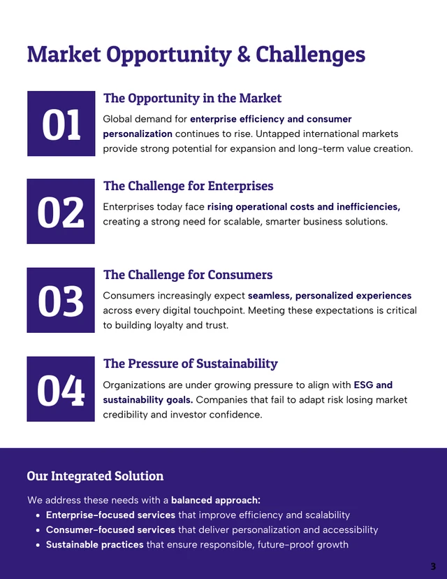 Business Growth Proposal Document Template - page 3
