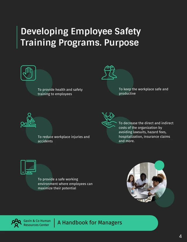 Modern Dark Employee Safety Handbook Template - Página 4