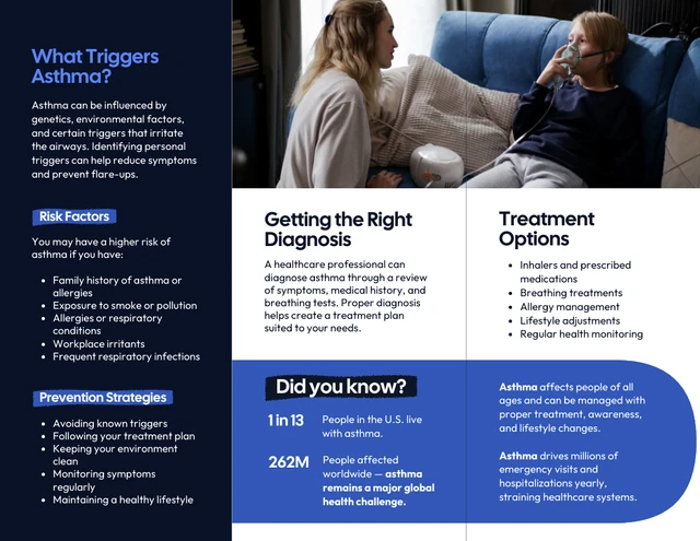 Disease Brochure Template - صفحة 2
