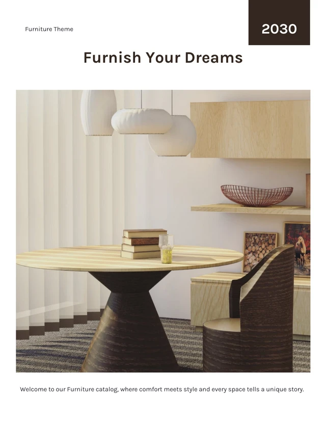 Minimalism Modern White and Brown Furniture Catalog - Seite 1