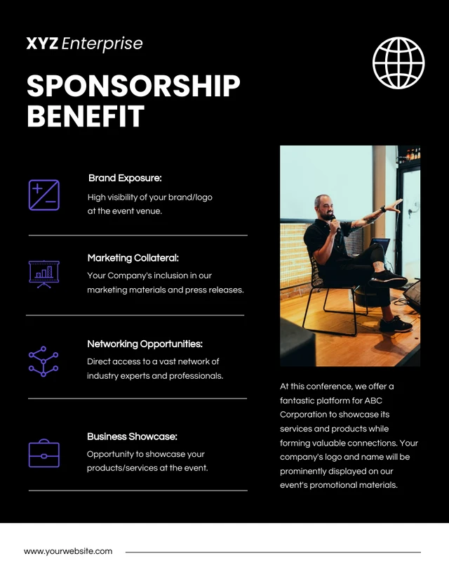 Dark Blue Sponsorship Proposal - Page 4