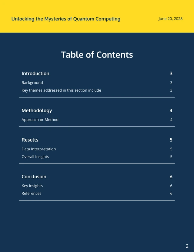 Scientific White Paper Template - Page 2