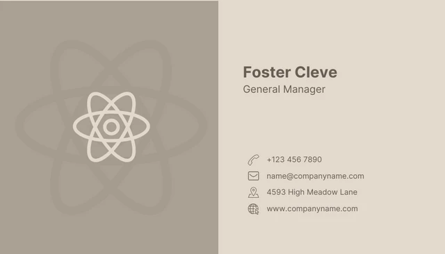 Cream Classic Simple Business Card - Page 2