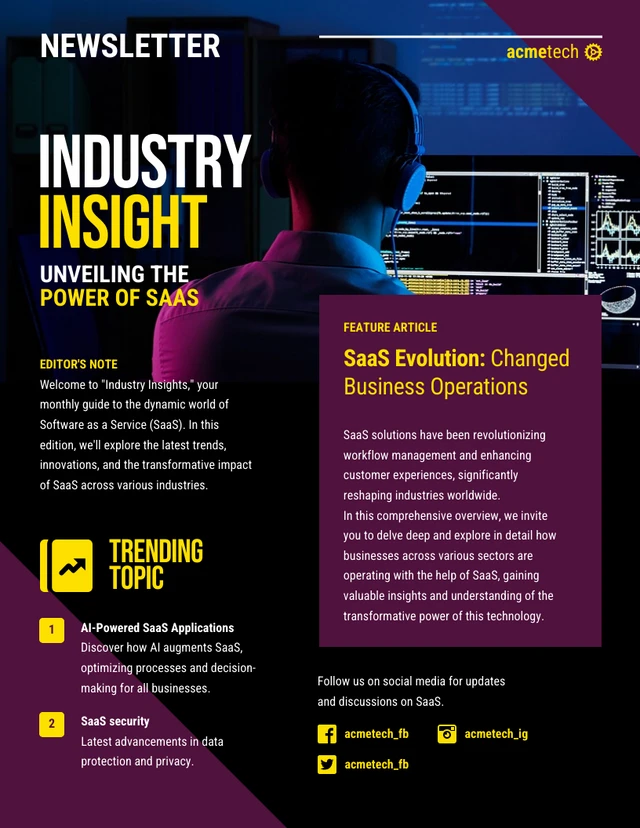 Industry Insights Newsletter Template