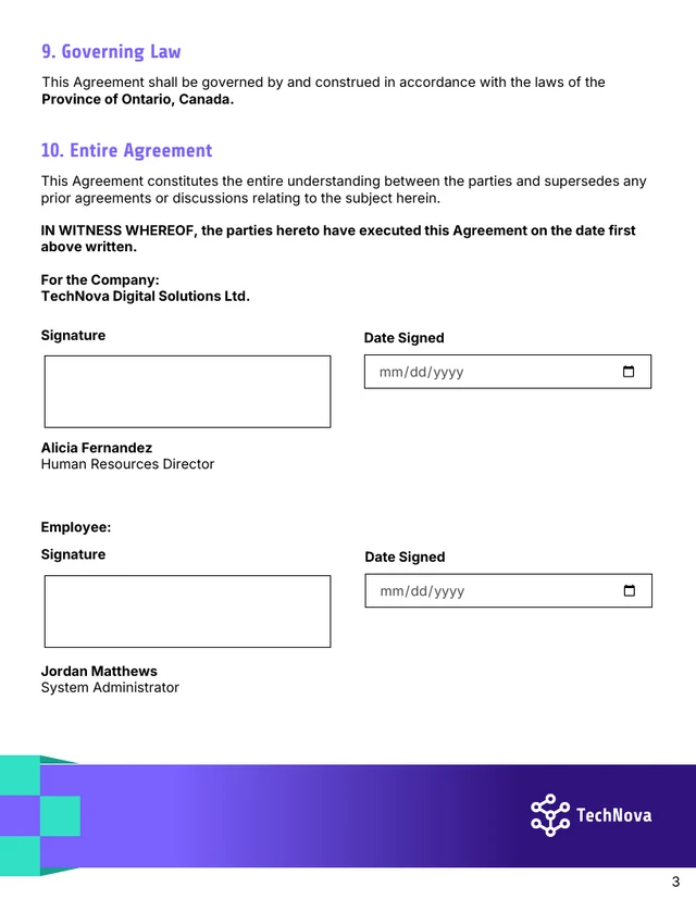 System Administrator Contract Template - Página 3
