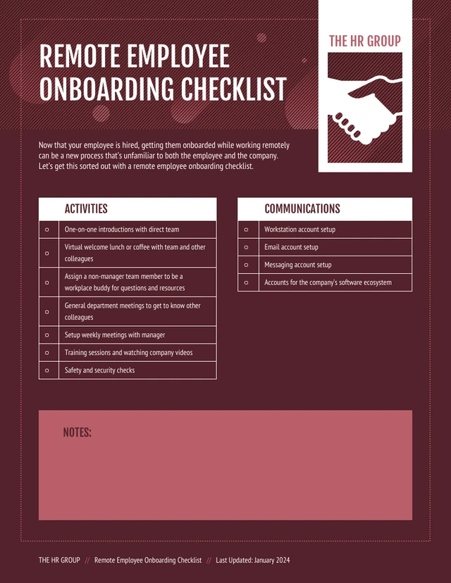 HR Virtual Onboarding Checklist Template - Page 2