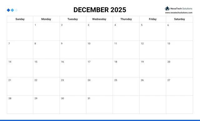 Simple Calendar Work Schedule Template - Page 12