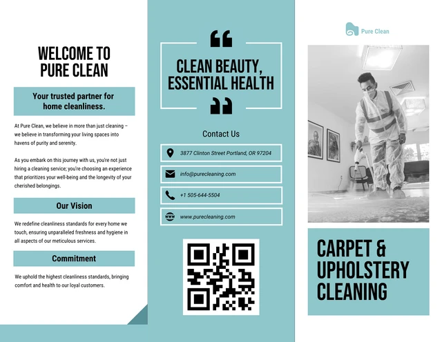 Carpet & Upholstery Cleaning Brochure - Page 1
