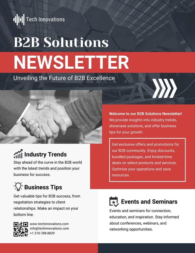 B2B Solutions Newsletter Template