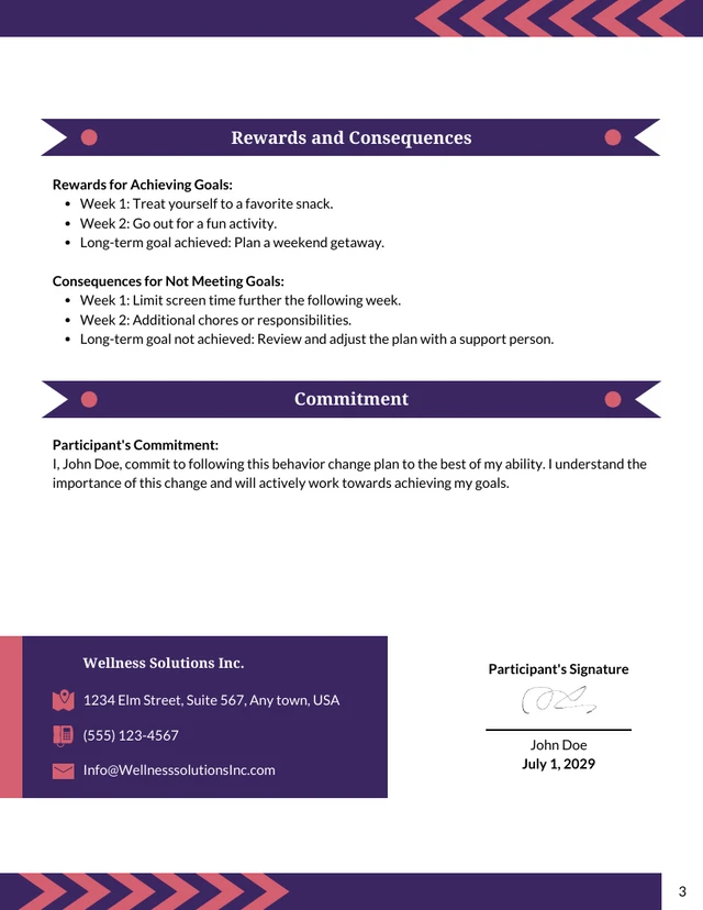 Behavior Change Contract Template - صفحة 3