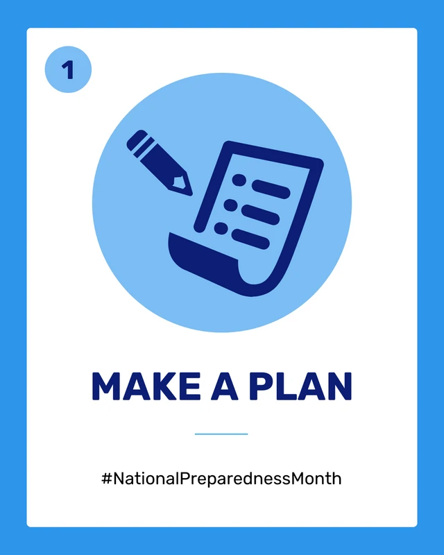 Emergency Preparedness Month Instagram Carousel Post - صفحة 2
