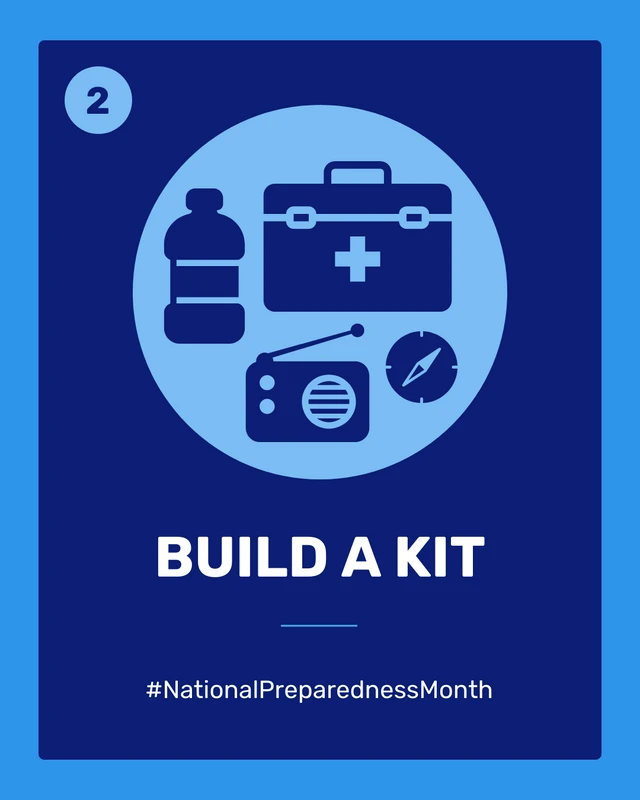 Emergency Preparedness Month Instagram Carousel Post - صفحة 3