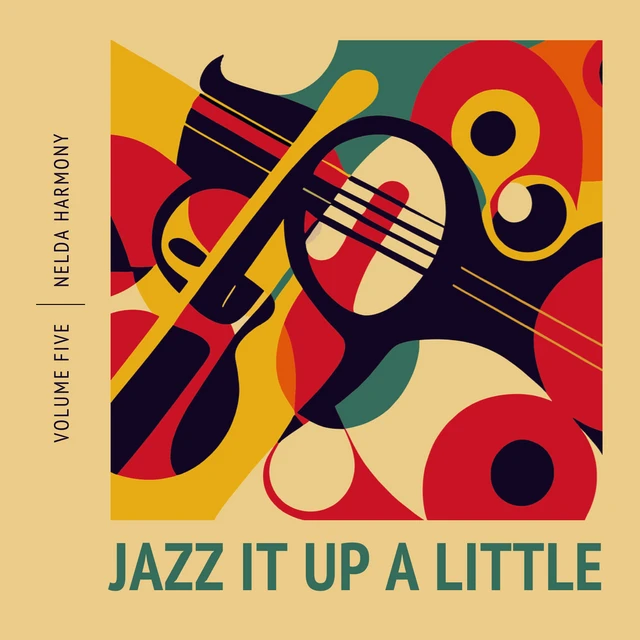 Modèle de couverture d'album de jazz créatif abstrait