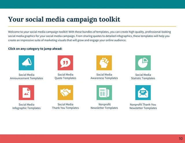 Nonprofit Social Media Campaign Toolkit eBook - Página 10