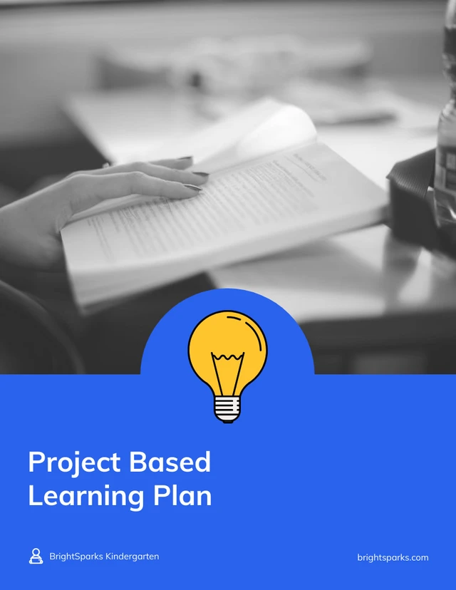 Blue Project Based Learning Template - Page 1
