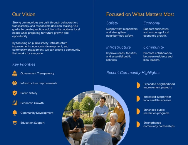 Political Brochure Template - Page 2