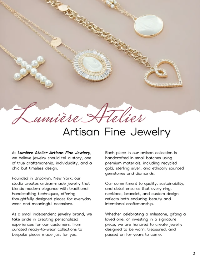 Artisan Jewelry Catalog Template - Página 3