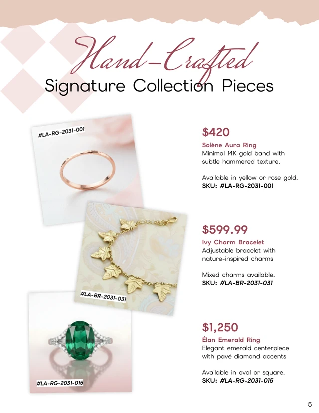 Artisan Jewelry Catalog Template - Página 5