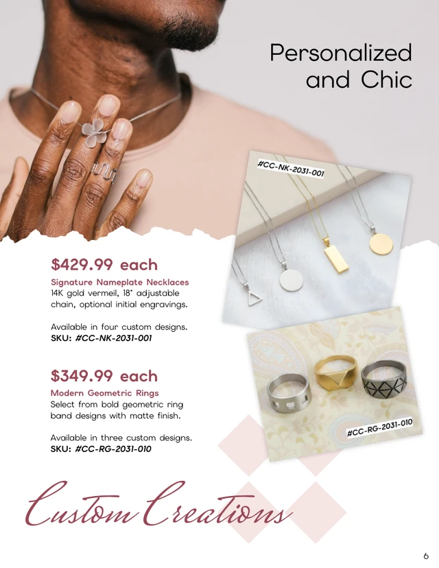 Artisan Jewelry Catalog Template - Página 6