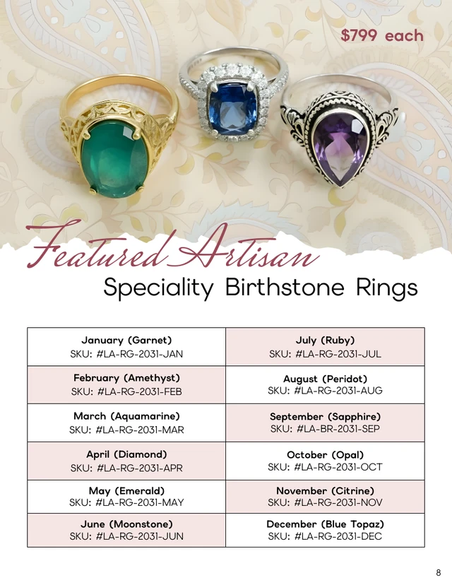 Artisan Jewelry Catalog Template - Página 8