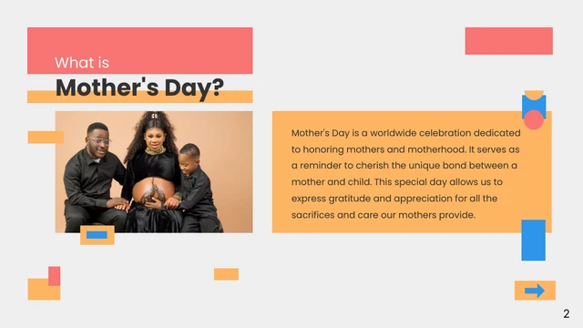 Simple Pastel and Orange Mother's Day Presentation - Página 2